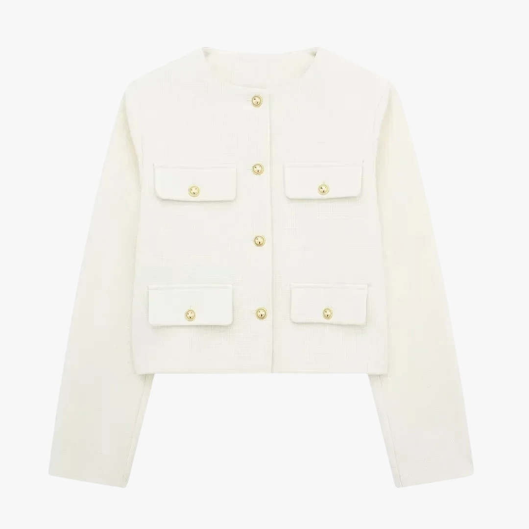 Ella™ | Vintage Buttoned Jacket