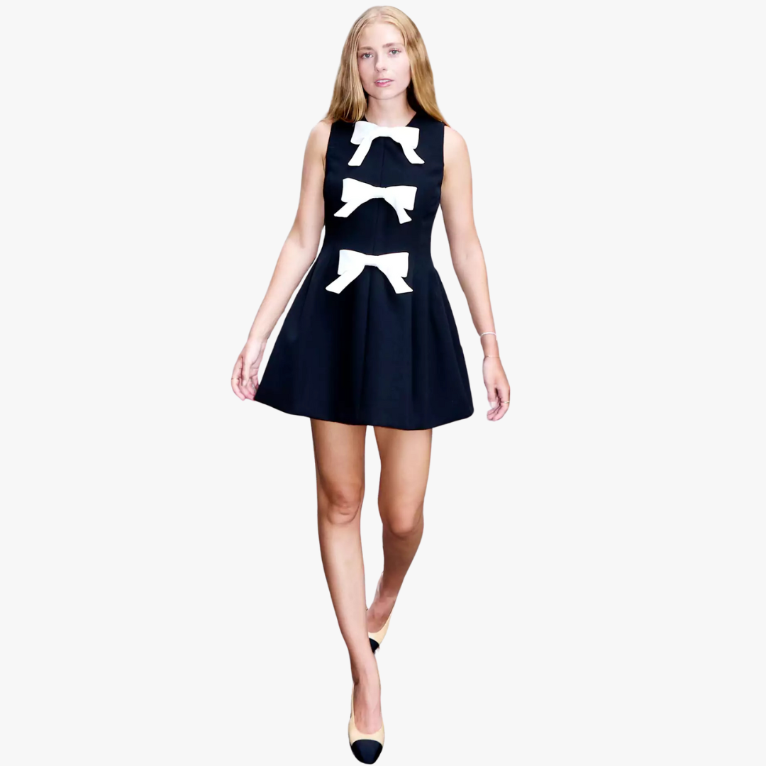 Millie™ |  Front-Bow Frock Style Mini Dress