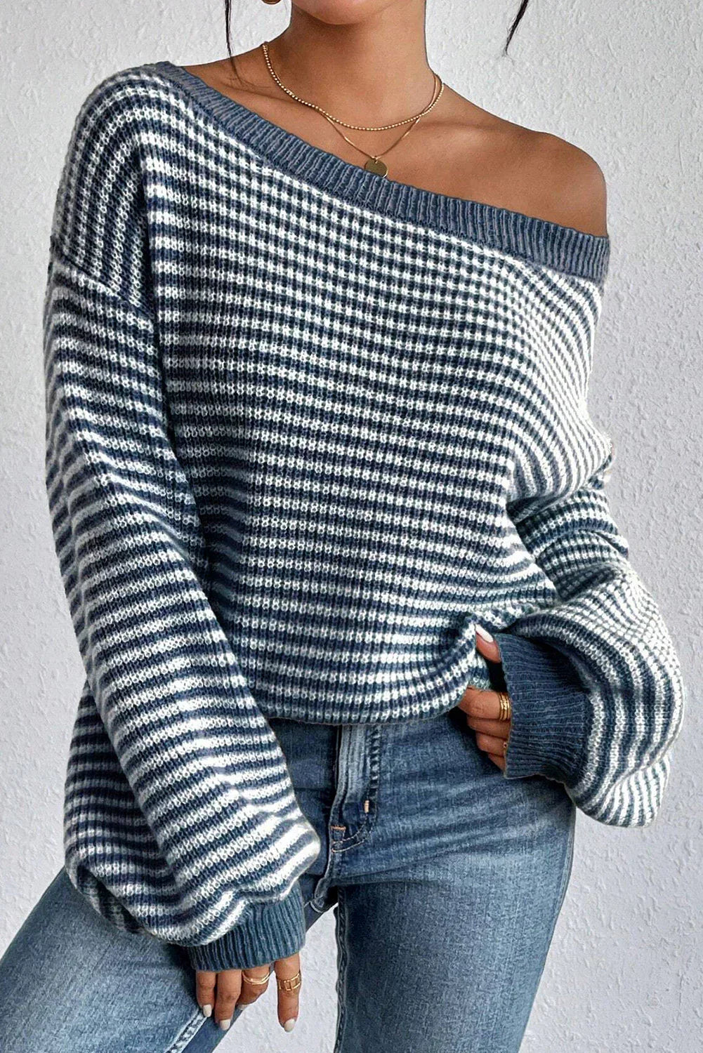 Olivia™ | Cozy Striped Knit Sweater