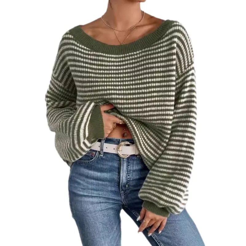 Olivia™ | Cozy Striped Knit Sweater