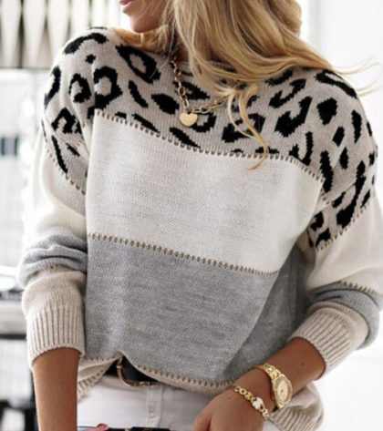 Lena™ | Comfy Leopard Pullover