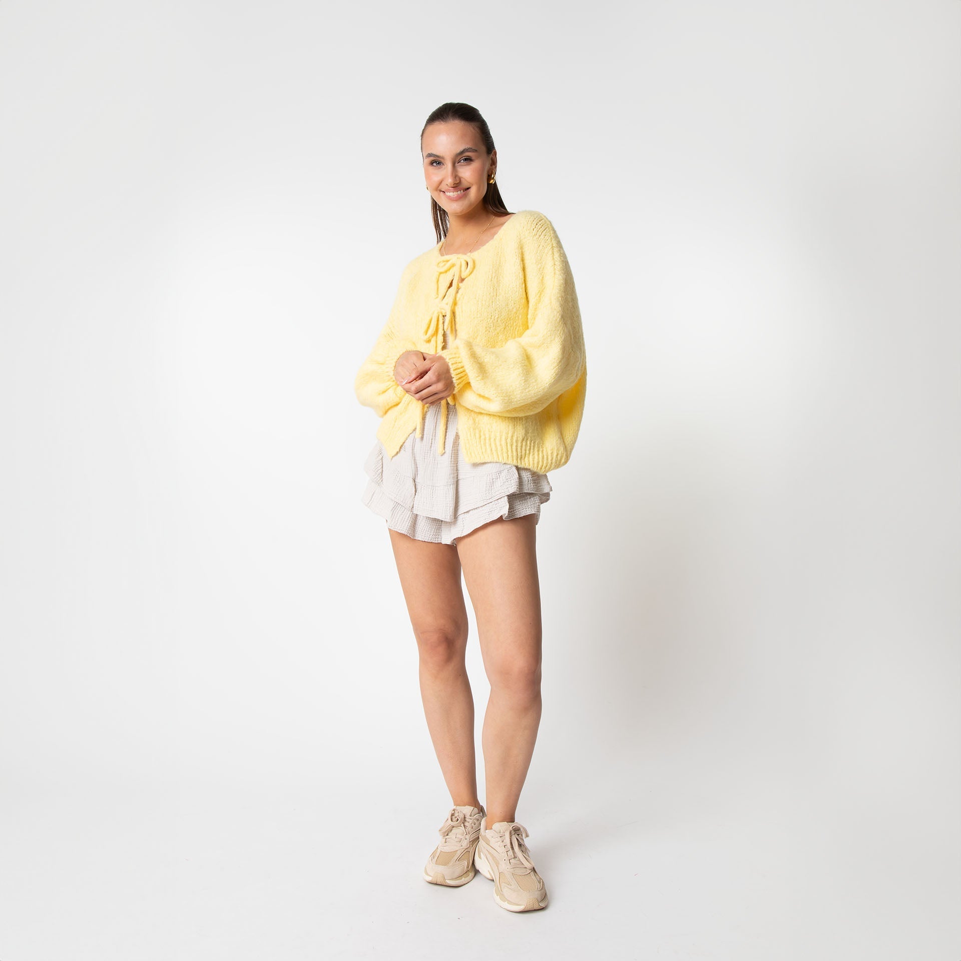 Mellie™ | Oversized Cardigan with Bows