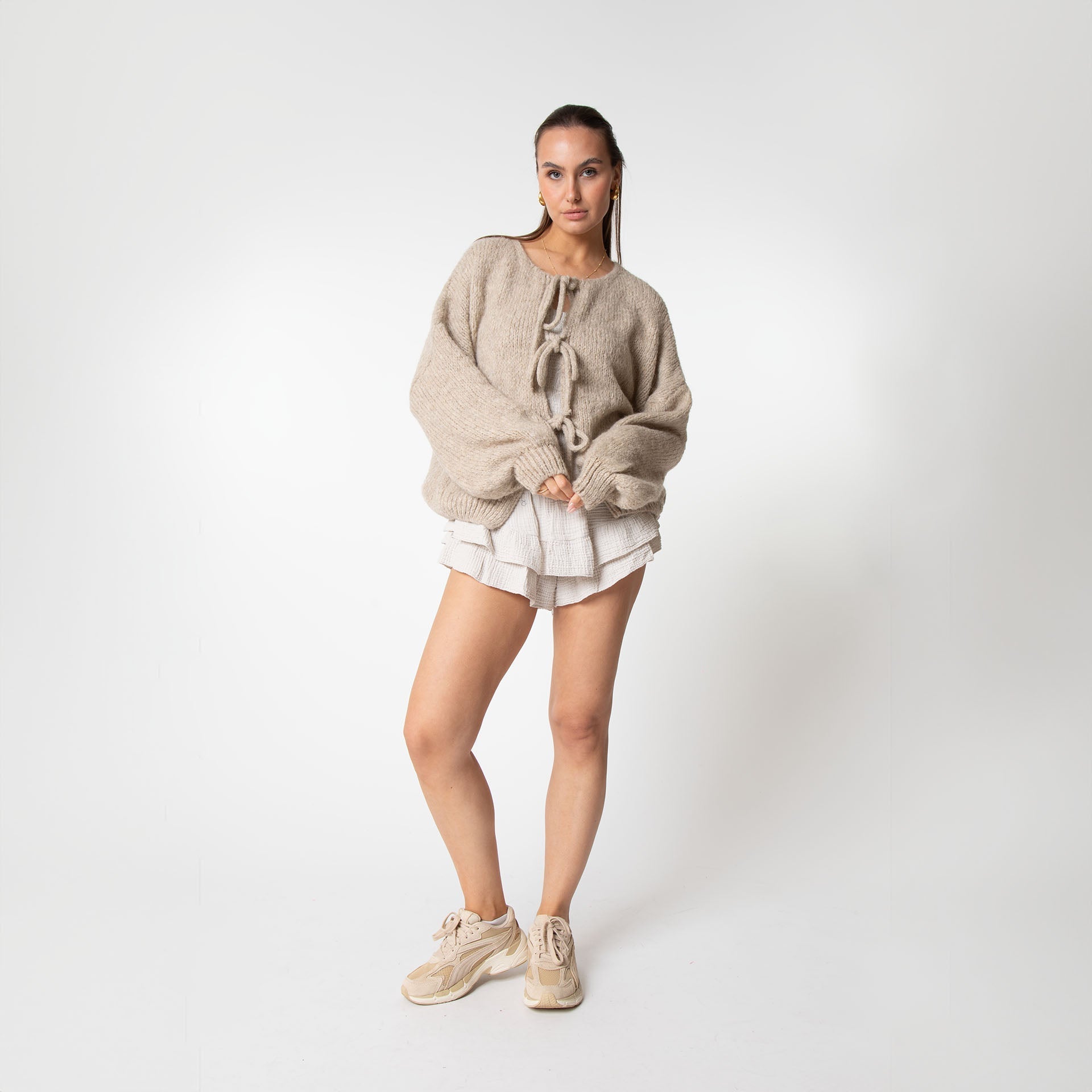 Mellie™ | Oversized Cardigan with Bows