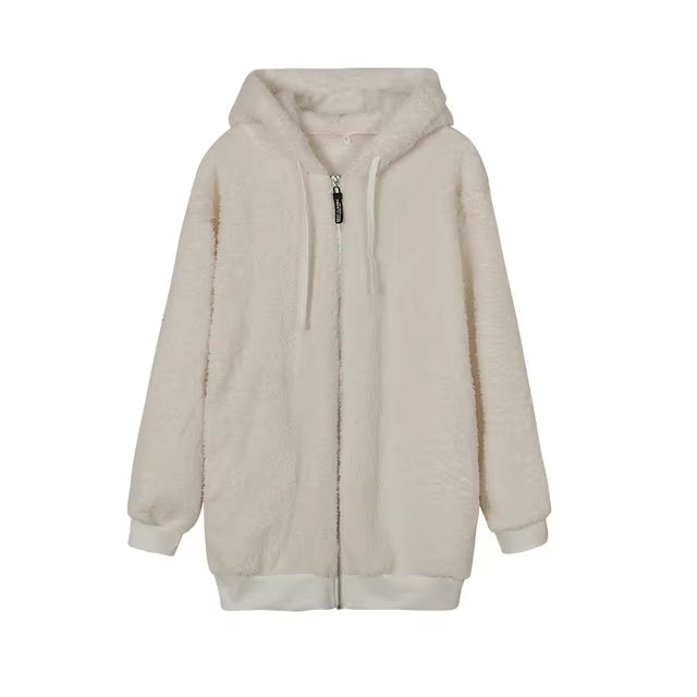 Sofiah™ | Loose Plush Zipper Pullover